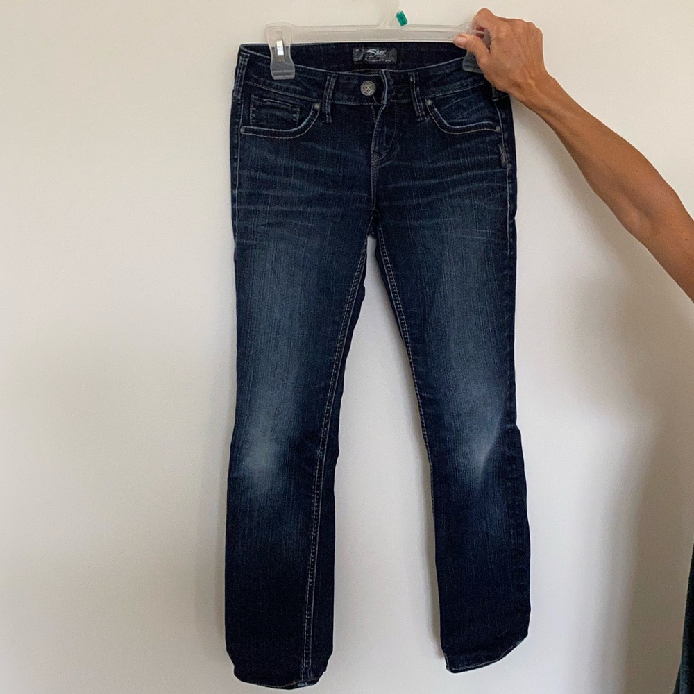 Silver Skinny Jeans